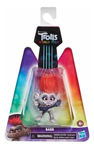 Dreamworks Trolls World Tour Barb Mini Muñeca Coleccionable