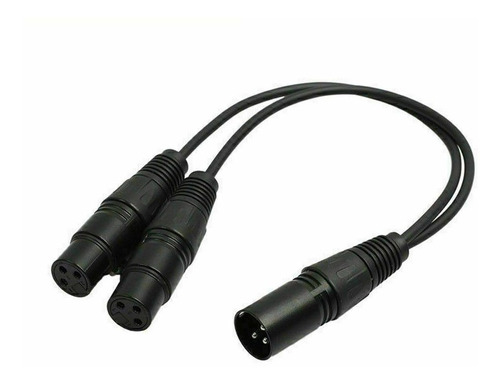 Enchufe Xlr Macho A Doble 2 Hembra Jack 