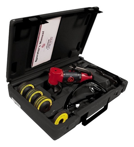 Miniesmeriladora Neum 2 Cp-7500dk Chicago Pneumatic Color Rojo