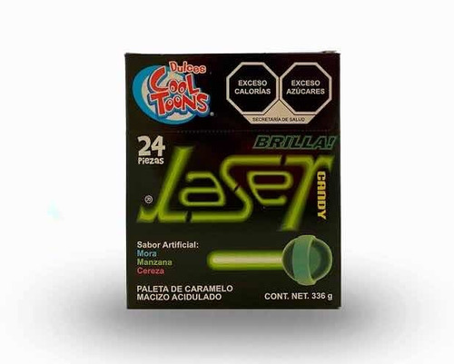 Paleta Laser Neón Brilla Oscuridad 96 Pz 1.344 Kg Cool Toons