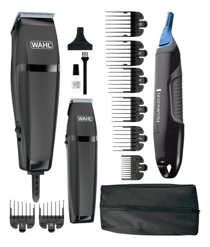 Cortadora De Pelo Wahl 14 Piezas + Trimmer Remington Ne3200