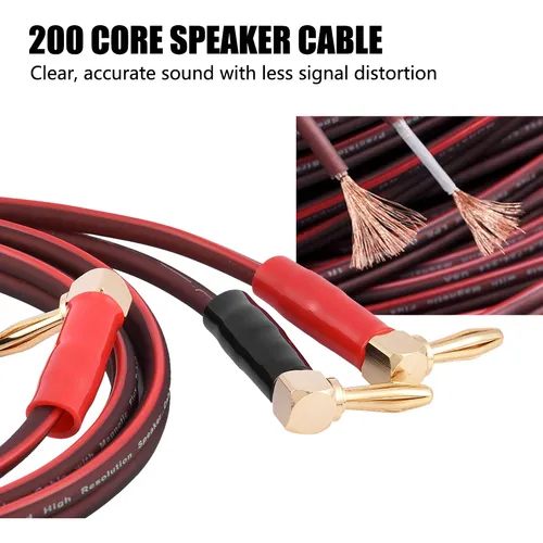 Cable De Altavoz De Cobre Puro De Alta Fidelidad Banana Plug