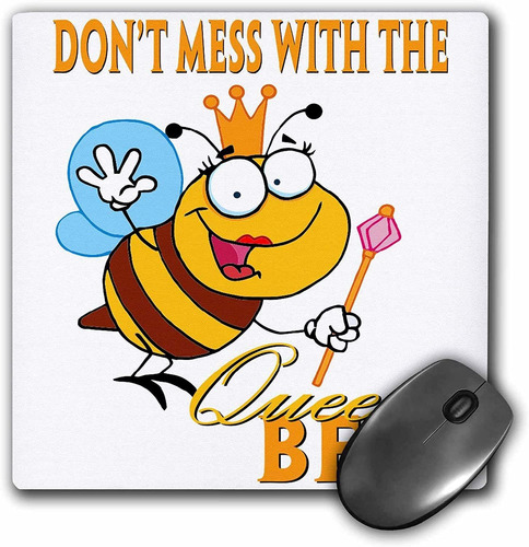 Mouse Pad Dibujo Abeja Reina Frase 8 X 8 Pulgadas