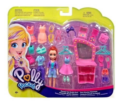 Polly Pocket Playset Conjunto Estudio De Belleza - Mattel