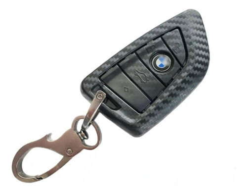 Funda Protector Llave Bmw Abs Tipo Fibra De Carbono Cubierta