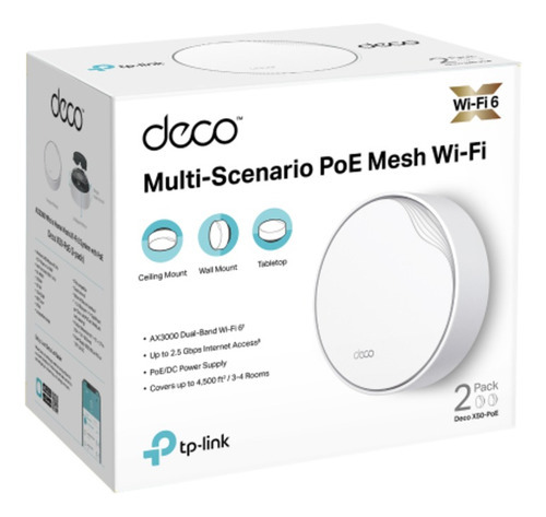 Tp-link Deco X50-poe Ax3000 Wi-fi Mesh Blanco 2-pack