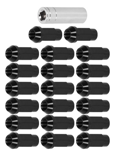 20 Tuercas Para Ruedas, M14 X 1.5, Rosca, 2 Pulgadas De Altu