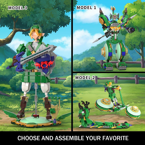 Juego De Construcción Botw 3 En 1, Se Transforma En 3 Figura