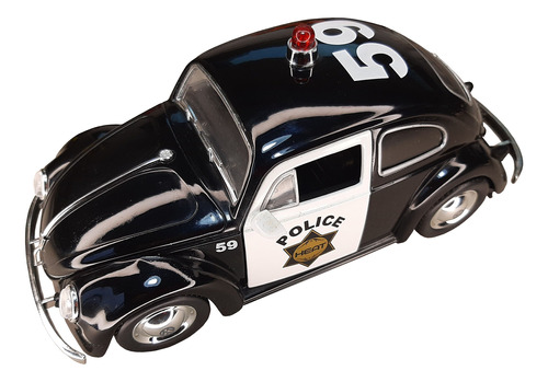  Volkswagen Beetle Policia. Escala 1:24. Marca Jada.