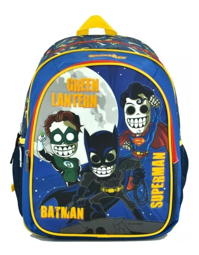 Mochila Original Liga De La Justicia Dc Heroes Calaveritas