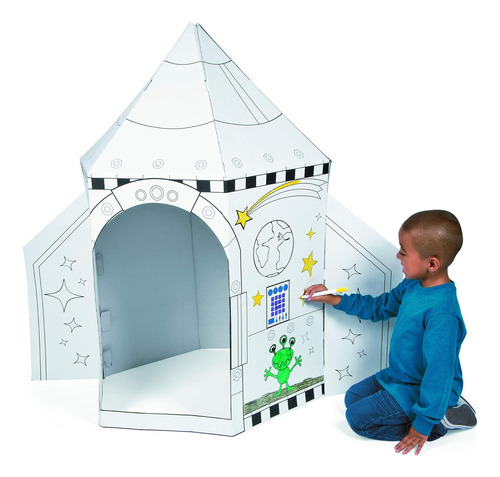Casa De Juegos Plegable Fun Express Rocket Playhouse Colors