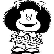 Stickers  Mafalda Para Pegar Auto Camionetas Mde