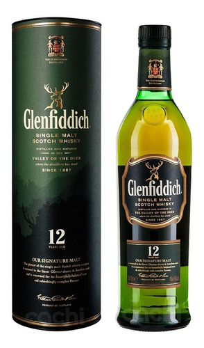 Whisky Glenfiddich 12 Años En Botella De 750ml