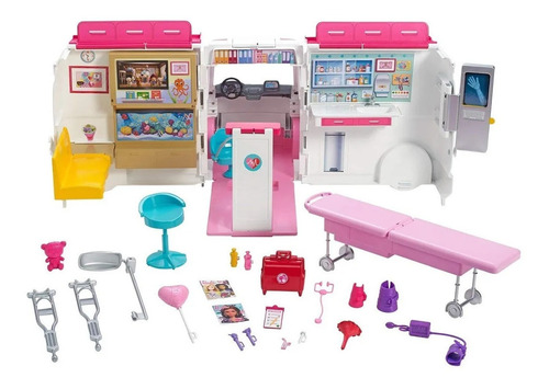 Carro Ambulancia De Barbie Con Sonido Y Luces Original