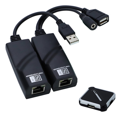 E-sds Extensor Usb 2.0 A Rj45 A Travs De Cat5 Cat5e Cat6 Has