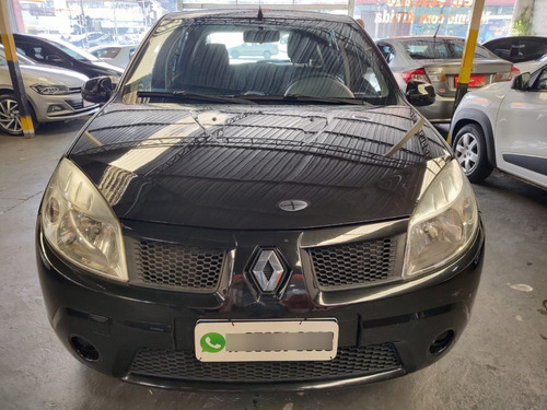 Imagem 5 de 11 de Sandero Expression 1.0 Flex 16v 2011 Preto Completo Confira