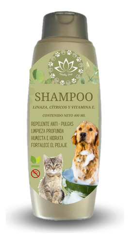 Shampoo Repelente Para Mascotas Equilibra Glandulas Sebáceas