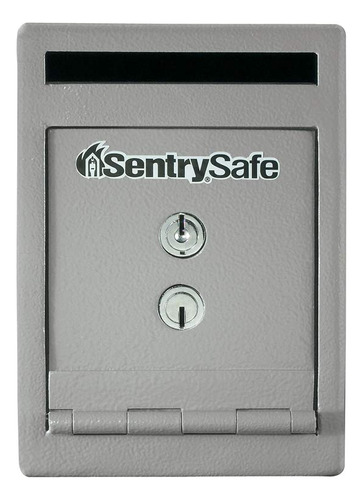 Sentrysafe Uc-025k Caja Fuerte Hecha De Acero Macizo, Con Ranura Para Depósito, Gris