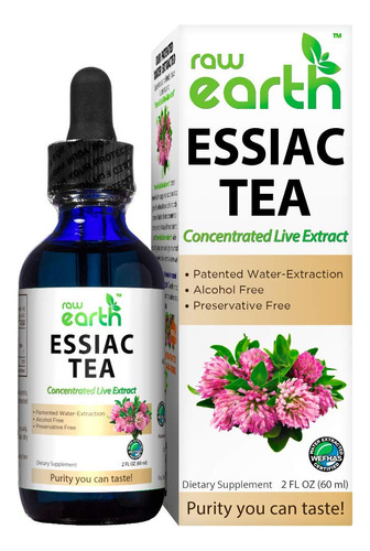 Raw Earth Essiac - Extracto De Té  8 Hierbas Orgánicas.