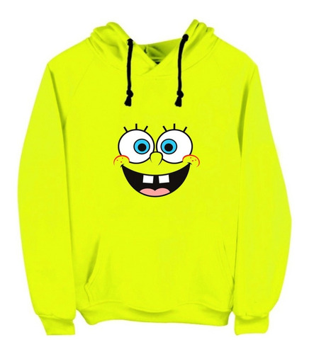 Sudadera Con Gorro Bob Esponja Personajes Niño 5 A 16 Años