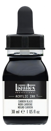 Tinta acrílica Liquitex Lx Professional Ink Color A Escoger Color Carbon Black - Negro Carbón