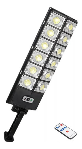 Foco 360 Led Reflector Solar Exterior 300w Ip65 W789a-6 Color De La Carcasa Negro Color De La Luz Blanco Frío