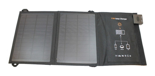 Panel Solar Cargador Portatil Plegable 11w  Doble Usb 1850ma