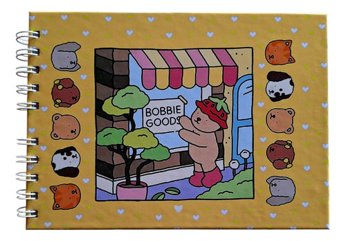 Kit Bobbie Goods Amarelo Coração + Caneta Touch 36 Cores