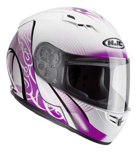 Casco Hjc Cs-15 Talle M Blanco Y Rosado