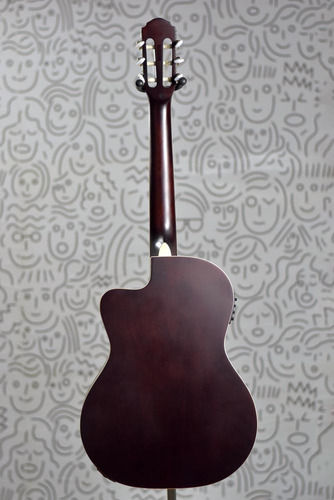 Violão Flat Nylon Tagima Elétrico Timbre Profissional Satin Cor Natural Amber Satin Material Do Diapasão Okoume Orientação Da Mão Destro