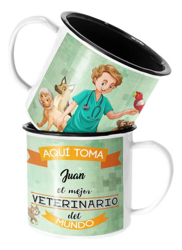 Taza Enlozada Lechera Para El Veterinario Personalizado