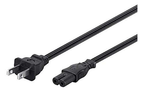 Cable De Alimentacion De Ca De 6 Pies 18awg Sin Polarizado,