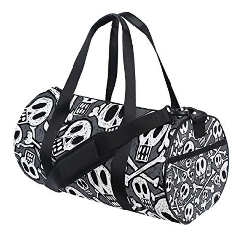 Bolso Deportivo Bolsa De Lona De Calaveras, Bolsa De Viaje D