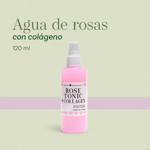 Tónico Facial De Agua De Rosas Con Colágeno - Rose Tonic Tipo de piel Normal
