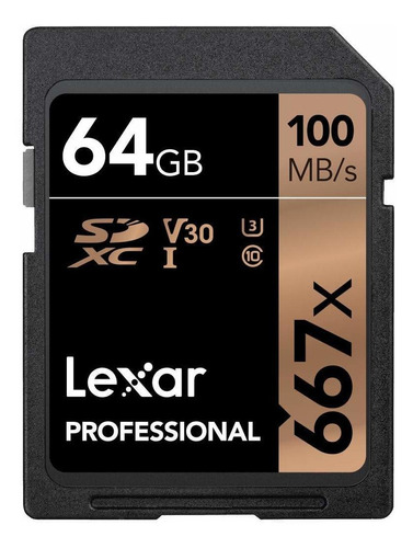 Lexar Professional 667x 64gb Sdxc Uhs-i / Tarjeta De U3 (lsd