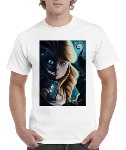 Camisas Alicia Y Gato Cheshire Manga Corta Disponibles