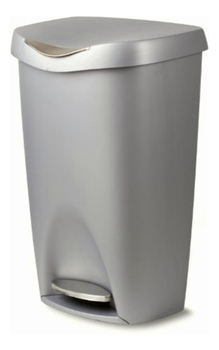 Umbra Brim 13-gallon Step Waste Can, Nickel