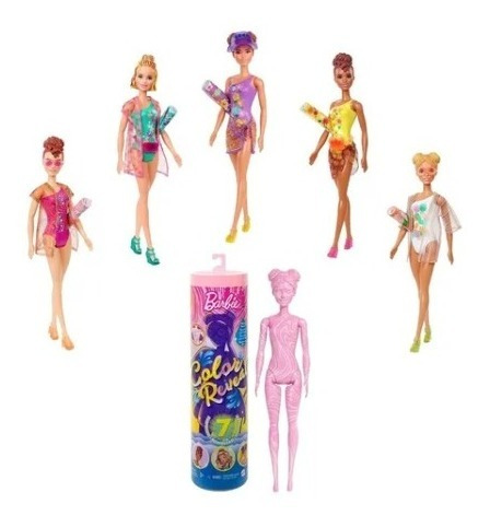 Imagen 8 de 10 de Barbie Color Reveal - 7 Sorpresas - Cambia Color - E.full