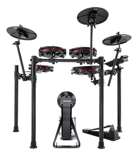 Kit Bateria Eletrônica Alesis Nitro Max 400 Sons 9vdc 500ma