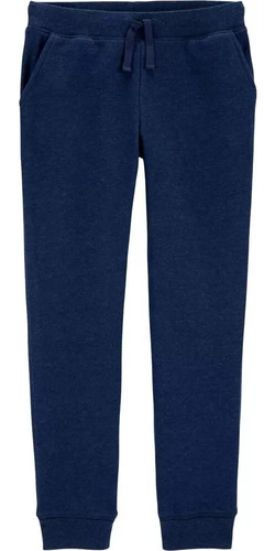 Pantalón Carters Oshkosh Frisado Azul Unisex Talle 4 Años