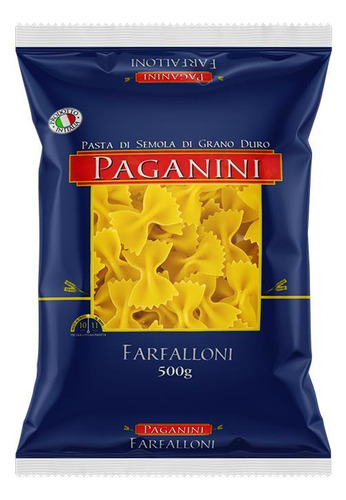 Kit 2 Macarrão Farfalloni Paganini 500g