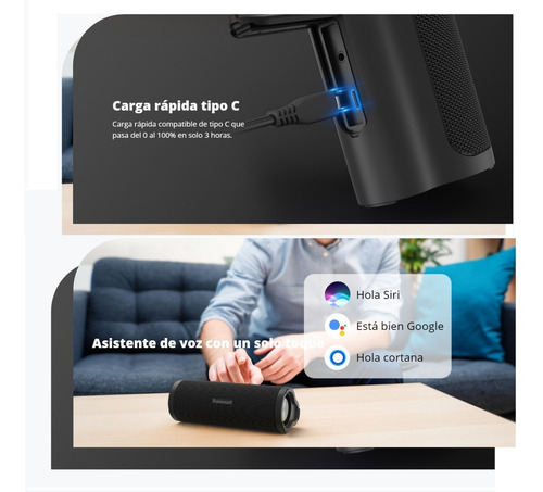 Parlante Inalámbrico 30w Rms Soundpulse Tronsmart Force 2