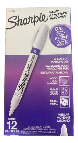 Sharpie Paint Marcador Blanco A Base De Aceite Punta Fina