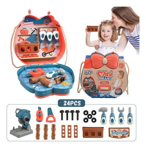 Juego De Herramientas De Juguete De Mochila Para Niños 24pcs