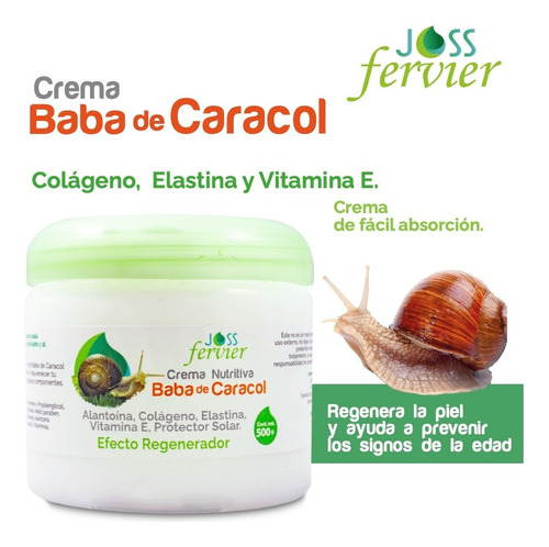 Crema Baba De Caracol 2pzs