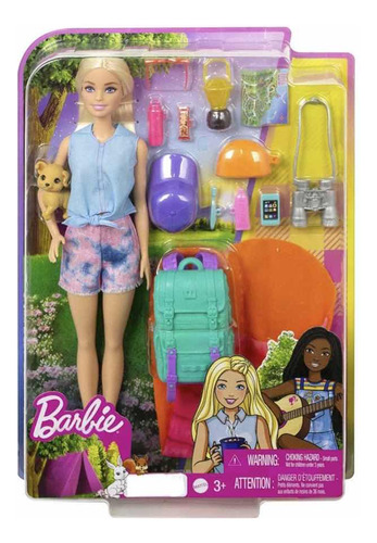 Muñeca Barbie Campista Accesorios Mattel Original 30 Cm