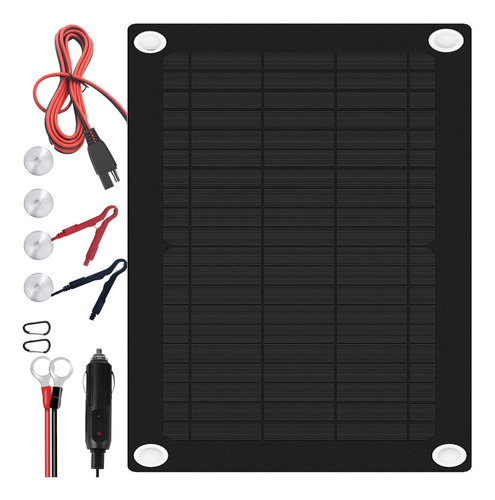 Cargador De Batera Solar De 10 W De 12 Voltios Con Algoritmo