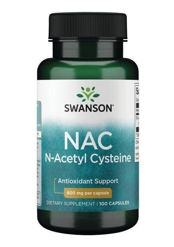 Nac Acetyl Cysteine Suplemento Swanson 100caps 