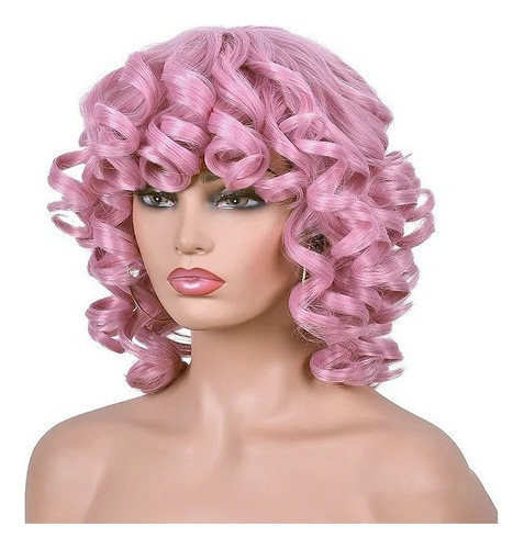 1 Peluca Afro Rizada De Cosplay For Mujer