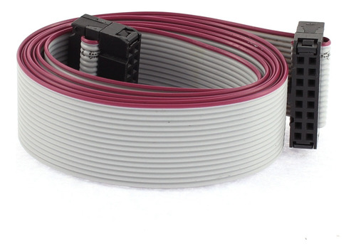 Cable Plano Flexible Idc, 16 Pines, Conector Fc/fc, 28 Awg,